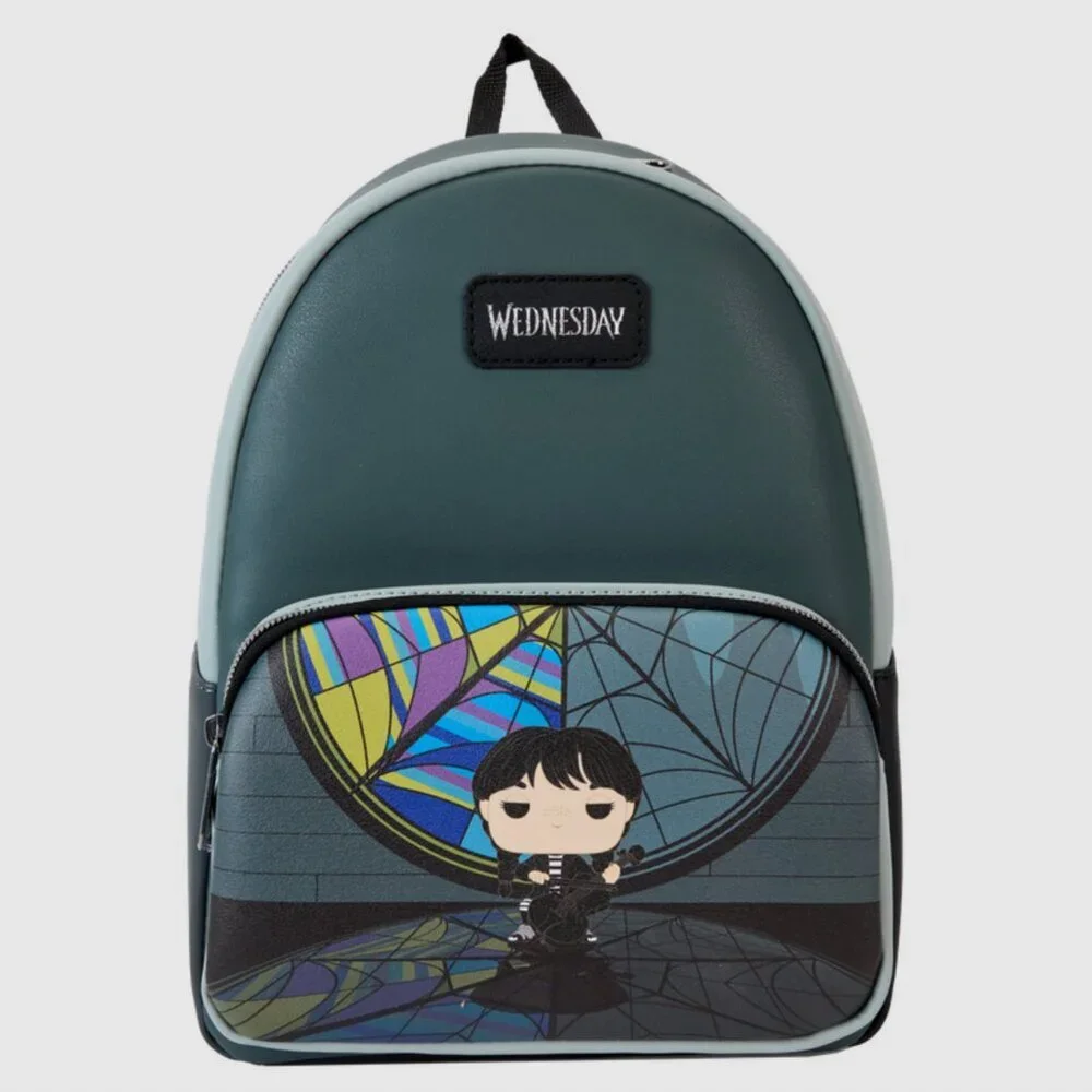 FUNKO LOUNGEFLY Wednesday Addams Playing Cello Mini Backpack NWT